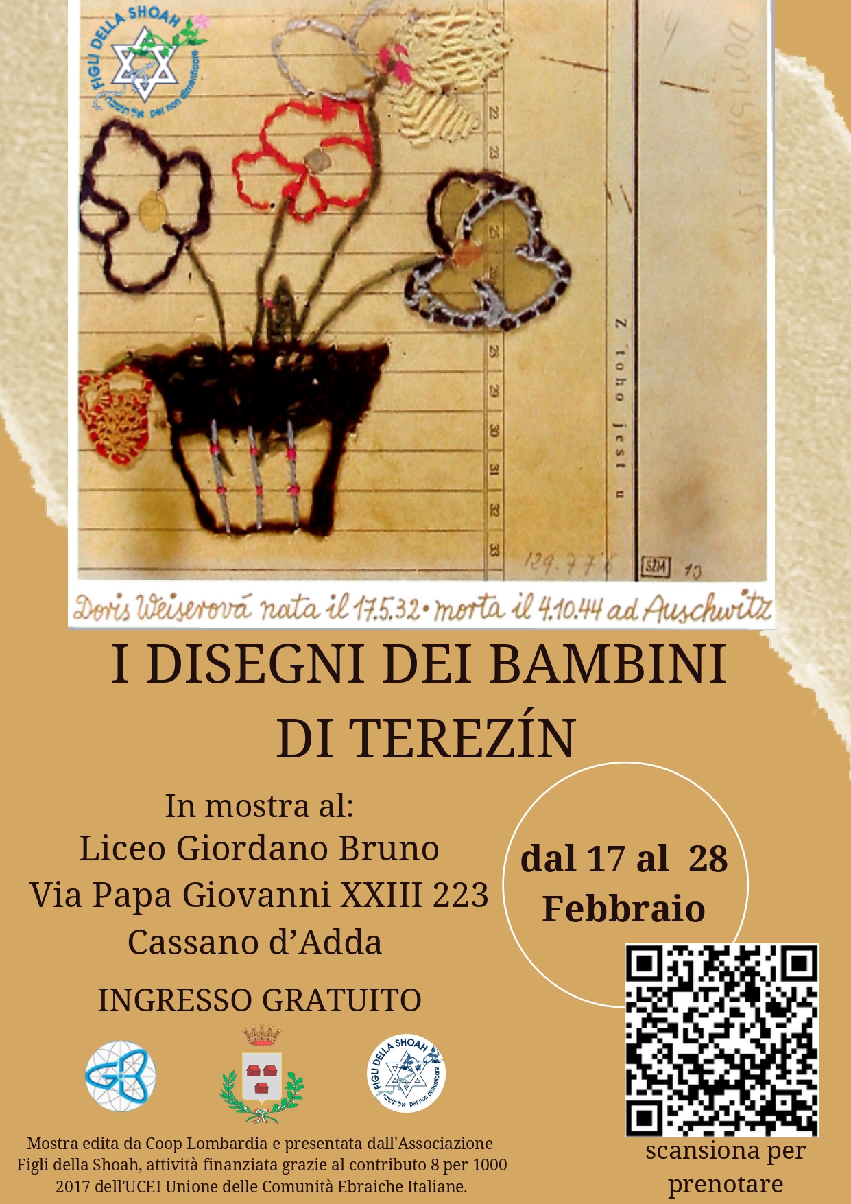 Mostra "I disegni dei bambini di Terezin" a Cassano d'Adda