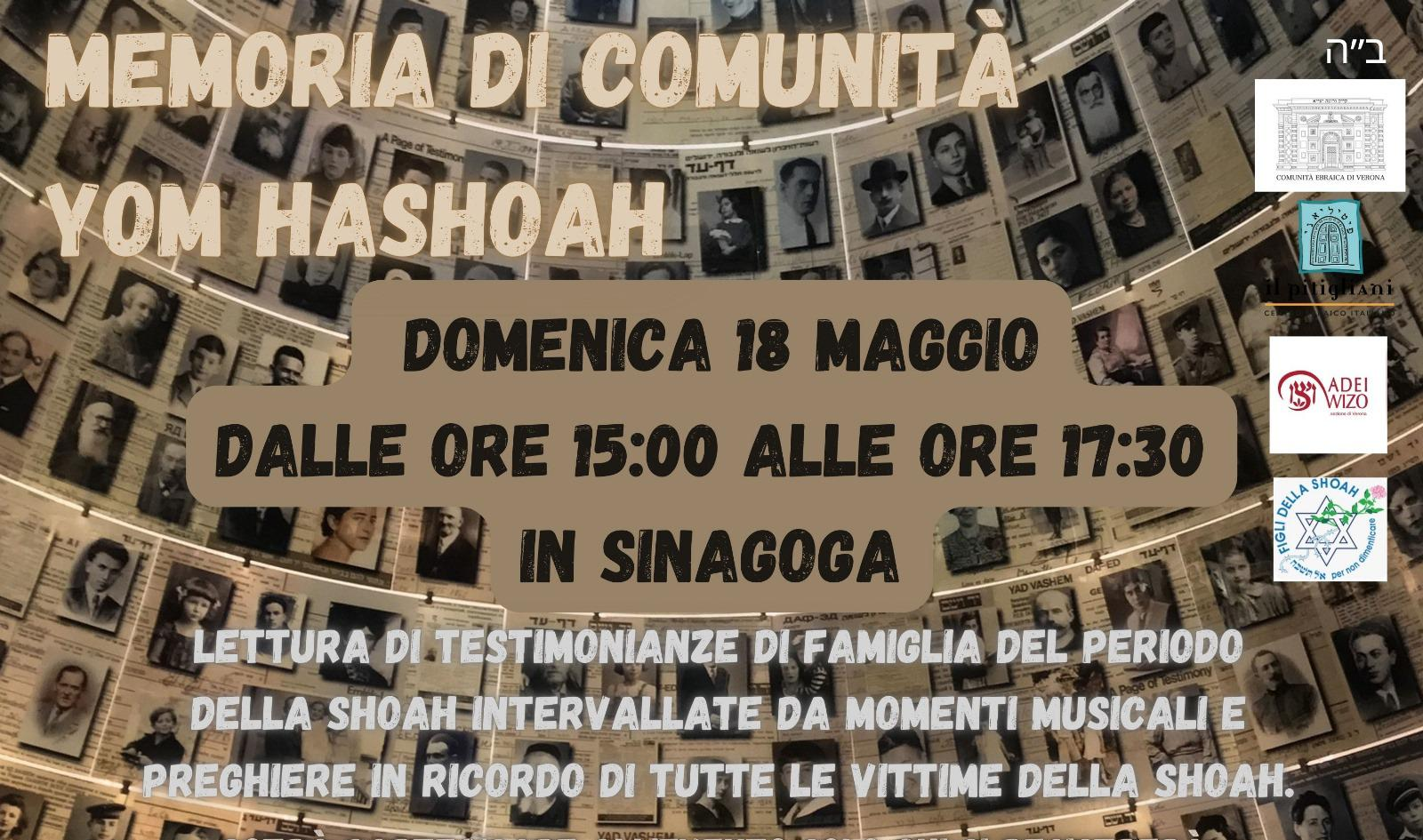 Memoria di Comunità. Yom Hashoah a Verona